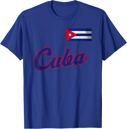 Vista 19 de Camiseta cubana con bandera de béisbol de Cuba 2023, Negro