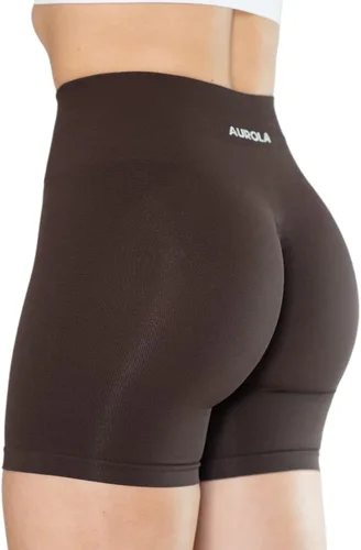Vista 3 de Aurola Intensify - Pantalones cortos de entrenamiento para mujer, sin costuras, para gimnasio, yoga, correr, deporte, ejercicio activo, fitness