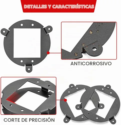 Vista 2 de WSays Soporte de montaje de bisel de conversión de actualización de faros compatible con Can-Am Outlander XMR Max L 400 450 500 570 Luz de montaje