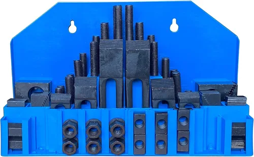 Vista 8 de Kit de sujeción de abrazadera de sujeción de 58 piezas para molino Bridgeport (ranura de 3/4 de pulgada y perno de 5/8 pulgadas)