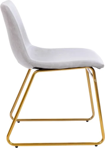 Vista 8 de Flash Furniture Butler LeatherSoft - Juego de 2 sillas de altura para mesa de comedor de 18 pulgadas, estilo moderno de mediados de siglo