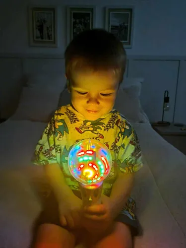 Vista 6 de Varita Musical con Luces - Luces Sensoriales para Niños Autistas - Juguetes Sensoriales Iluminados - Juguetes para Autismo - Juguetes Sensoriales