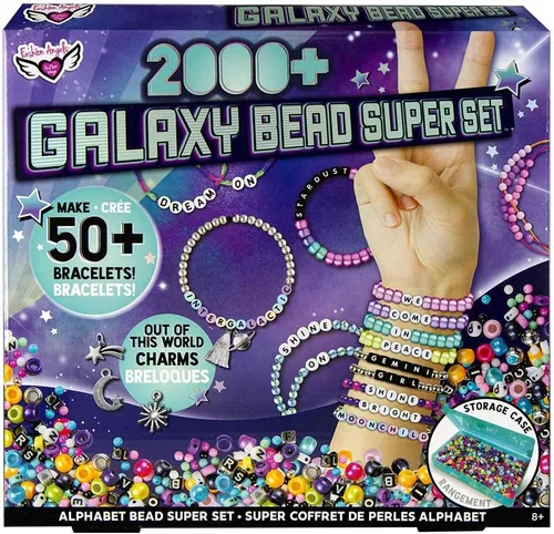 Vista 6 de Fashion Angels - Juego de cuentas Includes 2,000+ Beads, Organizer Keeper Case, Charms & More, For Kids Ages 8+