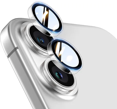 Vista 26 de TOCOL Protector de lente de cámara para iPhone 13 / iPhone 13 Mini vidrio templado HD individual resistente a los arañazos, accesorios compatibles