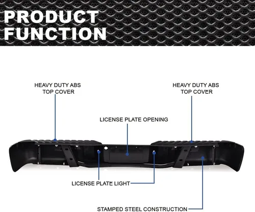 Vista 4 de CRODESSIGN - Parachoques escalón compatible con Ford F150 2010-2012 /2011 F150 Ford Lariat Limited /2013-2014 F150 Limited /2009-2014 Ford F150