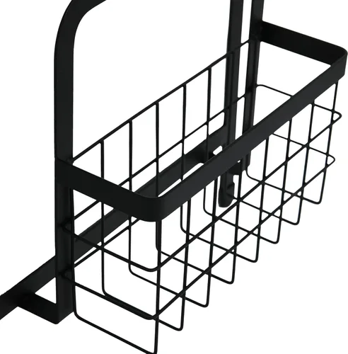 Vista 7 de Household Essentials Estante organizador magnético de metal, negro
