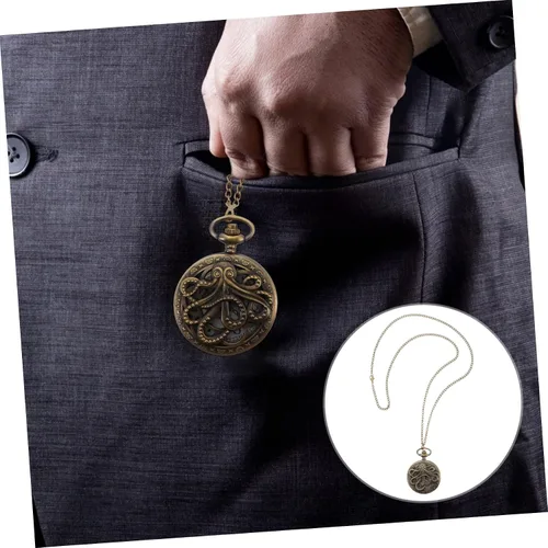 Vista 7 de WOFASHPURET 1pc Pocket Watch Men Watches Necklaces for Women Trendy Nurse Mens Chain Necklaces m Necklace for Women