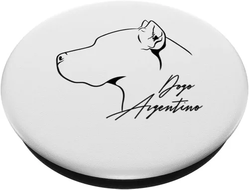 Vista 2 de Funny proud Dogo Argentino profile dog mom dog PopSockets Standard PopGrip