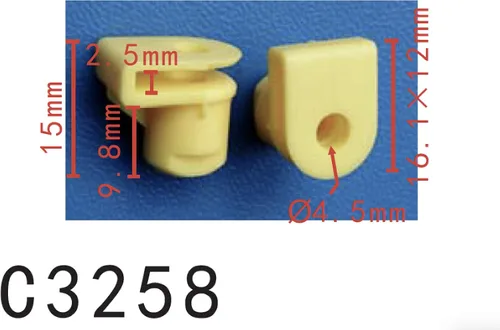 Vista 39 de Autobahn88 - Clip de remache tipo push-in para parachoques, compatible con Renault (OEM: 054000001R) (Paquete de 20)