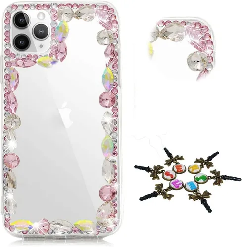 Vista 21 de Sparkle - Funda para teléfono compatible con Samsung Galaxy Note 20, elegante, hecha a mano, con diamantes de imitación en 3D, diseño de diamantes