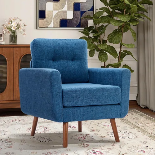 Vista 48 de Tbfit Sofá en Forma de L, Sofás Seccionales Modernos de Mediados de Siglo de 80" de Ancho, Sofás de 3 Plazas con Chaise Lounge Amplio, Sofá Beige