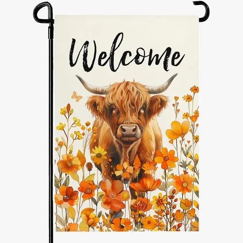 Vista 94 de Bandera de jardín floral de verano (bandera de jardín de águila del 4 de julio)