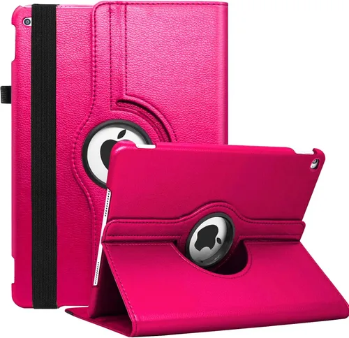 Vista 14 de Funda giratoria para iPad de 9.7 pulgadas 2018 2017 / Funda para iPad Air 2 - Funda protectora con soporte giratorio de 360 grados y función