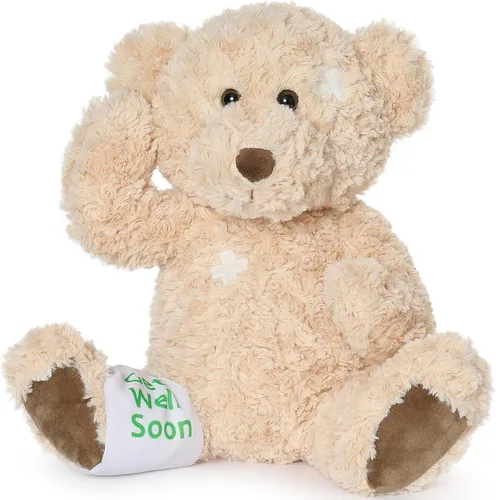 Vista 14 de Muiteiur Paquete de 2 osos de peluche a granel, juego de oso de peluche de 13.8 pulgadas con rosa rosa y lazo, sin boca, animales de peluche suaves