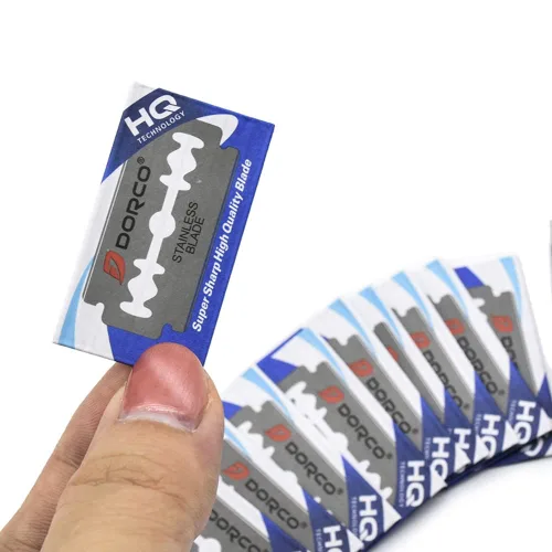 Vista 6 de Dorco Platinum ST300 - Cuchillas de afeitar de acero inoxidable, paquete de 10 hojas