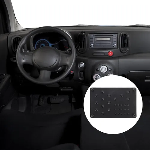 Vista 7 de Almohadilla de talón de repuesto para pedales de automóvil, 8.66 x 5.91 pulgadas, antideslizante, reposapiés para automóviles y camiones, ajuste
