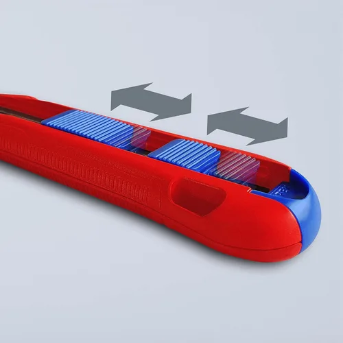 Vista 7 de KNIPEX Tools CutiX Cuchillo universal a presión, 6-1/2 pulgadas, rojo/azul