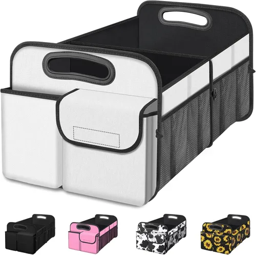 Vista 22 de Femuar Organizador de maletero de gran capacidad, accesorio impermeable para coche, antideslizante, plegable, adecuado para todos los vehículos
