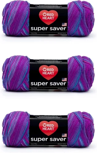 Vista 119 de Red Heart Hilo Super Saver, paquete de 3, Monet 3
