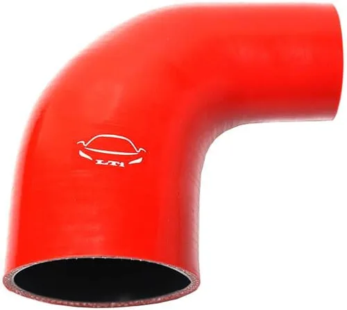 Vista 25 de Manguera de silicona reforzada de 4 capas de alto rendimiento de 2"-2.25" ID codo reductor acoplador de 90 grados para turbo/intercooler/tubería