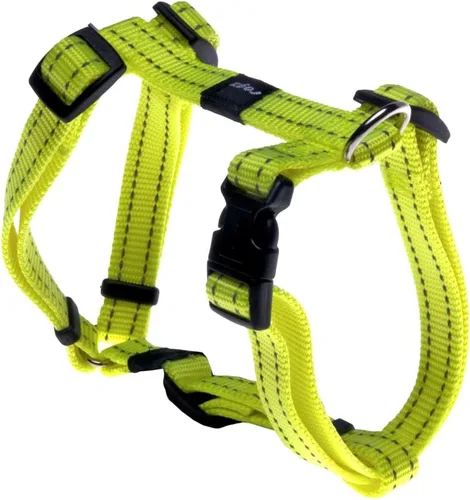 Vista 4 de Arnés reflectante ajustable para perros pequeños a medianos; collar y correa a juego disponibles, negro