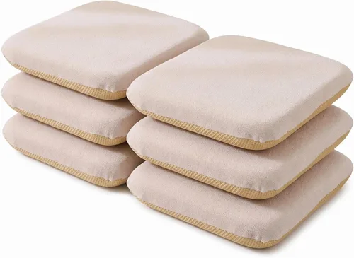 Vista 21 de Cojines cuadrados antideslizantes para silla, almohadillas de espuma Azul