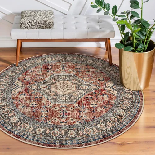 Vista 36 de Lahome Alfombra oriental lavable de área pequeña, 2 x 3 pies, para entrada, cocina, ultra fina, suave, tapete antideslizante para puerta de Azul