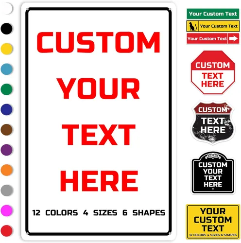 Vista 8 de Letreros de calle personalizados, letreros de camino personalizados con opción reflectante de metal, con dirección de texto para decoración de pared
