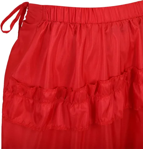 Vista 4 de Zhitunemi - Falda steampunk con volantes para mujer, prenda asimétrica, estilo gótico, talla extragrande, estilo pirata