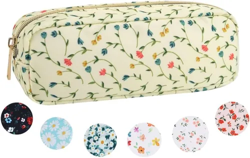 Vista 11 de XSUIOY Bolsa de maquillaje de viaje para bolso, bonita bolsa de maquillaje preparada para cosméticos, bolsa organizadora para mujeres, bolsa