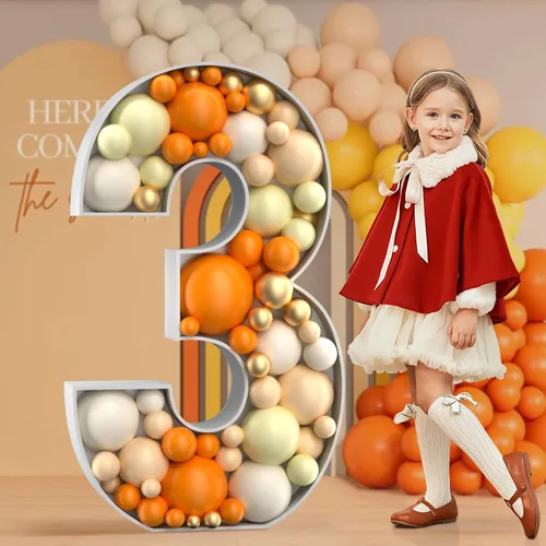 Vista 31 de imprsv Número de marquesina de 4 pies, números de mosaico para globos, marco de globos de mosaico, globo número 0 para decoración de cumpleaños 30