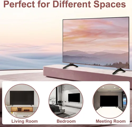 Vista 7 de Soporte de TV de 50 55 pulgadas 50UQ/55UQ Series para LG TV Legs para 50UQ8100 50UQ81006LB 50UQ7070 50UQ7070ZUE 55UQ7590 55UQ7590PUB MAM643660 patas