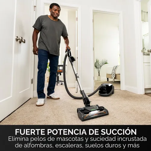 Vista 2 de Kenmore BC3006 Serie 400 - Aspiradora con contenedor y bolsa, segura para mascotas, ligera, diseño de 2 motores con rodillo eliminador de pelo