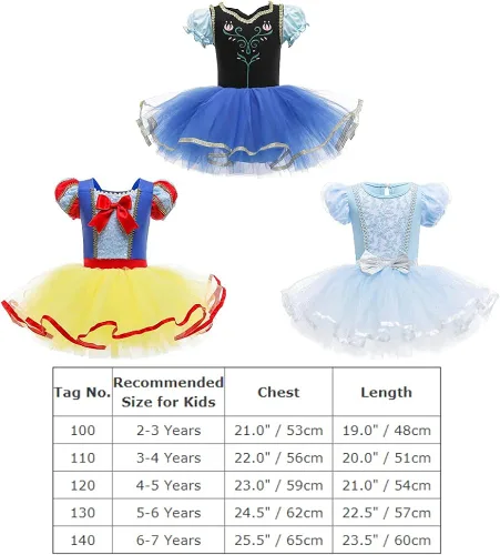 Vista 3 de IBTOM CASTLE Disfraz de princesa de lunares para niña pequeña, tutú de baile, leotardo de gimnasia