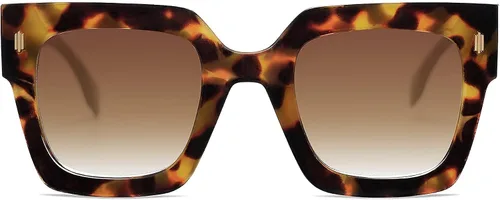 Vista 30 de SOJOS Gafas de sol cuadradas vintage de gran tamaño para mujer, estilo retro, de lujo, grandes, UV400 SJ2194