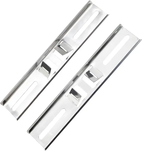 Vista 5 de 2 soportes de poste de letrero de 10 x 2 pulgadas con abrazadera ajustable para postes de 2 a 8 pulgadas de diámetro, soportes de montaje