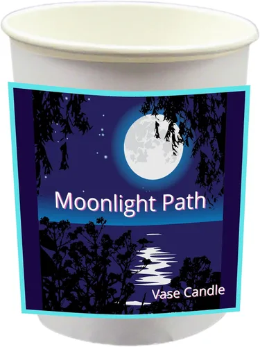 Vista 7 de Moonlight Path Vase Candle - Blend of Summer Flowers. (Clear Set)