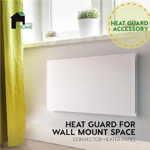 Vista 2 de EconoHome - Protector de calor para panel de calentador de convector de espacio de montaje en pared de 600 W, versión más segura, reduce