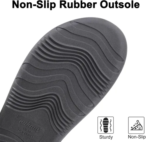 Vista 5 de Pantuflas para hombre de espuma viscoelástica para exteriores, zapatos de casa para interiores