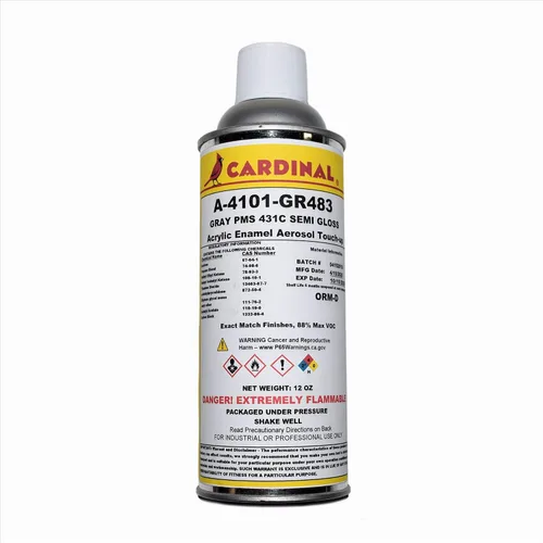 Vista 9 de A 4101 GR305 - BAY GRAY SEMI GLOSS POWDER COAT SPRAY PAINT Piezas de automóviles y reparación de revestimiento transparente para sellado Gris