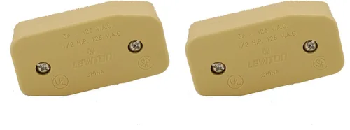 Vista 3 de Leviton Interruptor de electrodoméstico 5410-W, basculante de interruptor de alimentación a través; polo único, tiro único; 3A-125V CA. Blanco