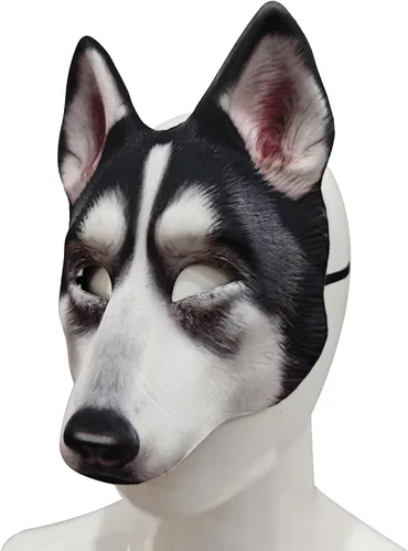 Vista 3 de 1 máscara de perro de Halloween para Pascua, Halloween, Navidad, carnaval, cosplay, accesorios