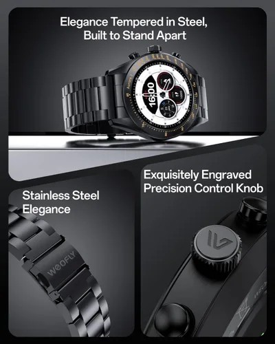 Vista 2 de Aurora 2 - Reloj inteligente para hombre, responder/hacer llamadas, pantalla AMOLED HD de 1.32 pulgadas, reloj inteligente de 350 mAh, monitor