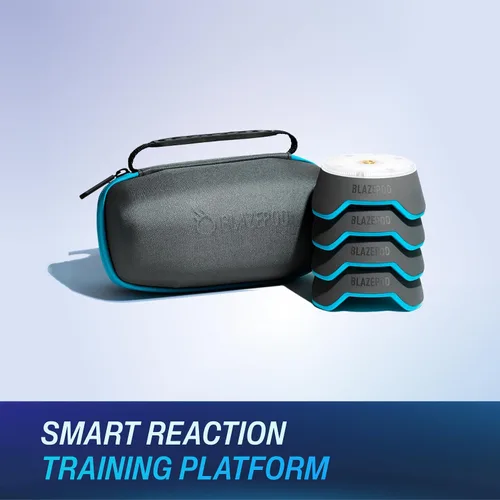 Vista 3 de BlazePod Soccer Reaction Training Kit – 4 Smart Light Pods for Speed, Ball Control & Game IQ – Football Reflex Training for Players & Coaches – App