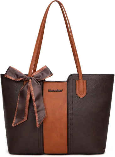 Vista 22 de Montana West - Bolsos de mano para mujer, bolso tipo satchel con asa superior mediana