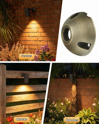 Vista 8 de Cheopha Soporte de montaje en base de latón macizo para luces de paisaje, accesorios de lámpara de árbol, bronce antiguo, paquete de 3
