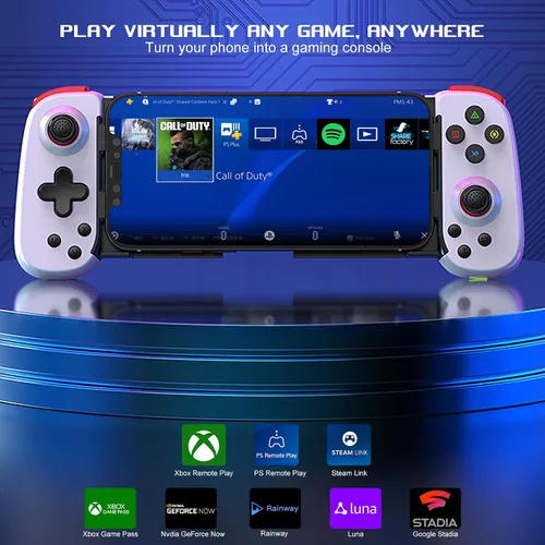 Vista 6 de arVin Wireless Controller for iPhone/iPad/iOS/Android/Tablet/PC/Switch, Phone Game Controller Joystick for Xbox Cloud Gaming/PS Remote Play/Steam