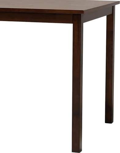 Vista 6 de Baxton Studio Mesa de comedor moderna Andrew