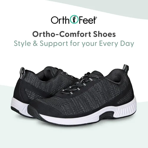 Vista 6 de Orthofeet Zapatillas ortopédicas de lava de punto para hombre