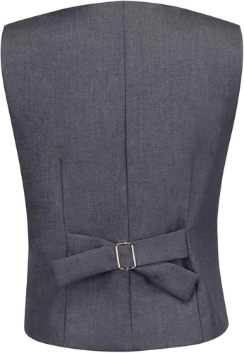 Vista 5 de Addneo Trajes formales de 5 piezas con camisa y chaleco, Blanco